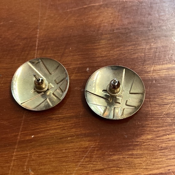 Vintage Enamel Earrings - Picture 2 of 3